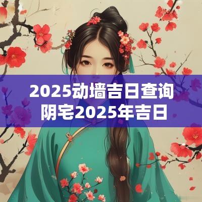 2025动墙吉日查询 阴宅2025年吉日