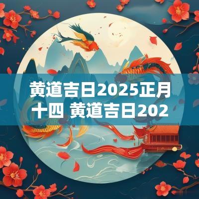 黄道吉日2025正月十四 黄道吉日2025年1月25号