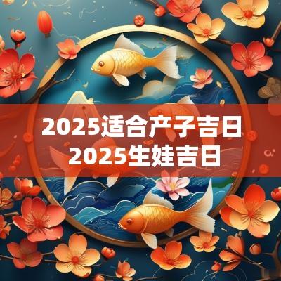 2025适合产子吉日 2025生娃吉日