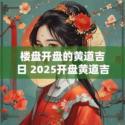 楼盘开盘的黄道吉日 2025开盘黄道吉日