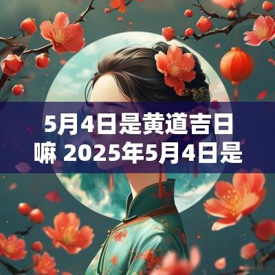 5月4日是黄道吉日嘛 2025年5月4日是黄道吉日吗