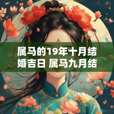 属马的19年十月结婚吉日 属马九月结婚哪天最好