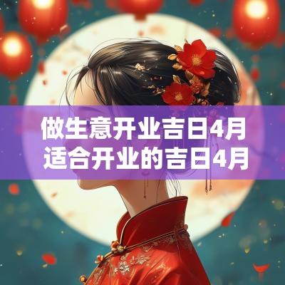 做生意开业吉日4月 适合开业的吉日4月