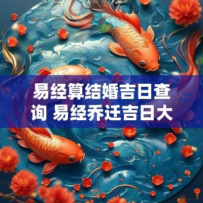 易经算结婚吉日查询 易经乔迁吉日大全