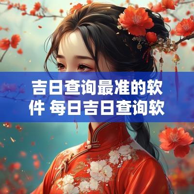 吉日查询最准的软件 每日吉日查询软件免费