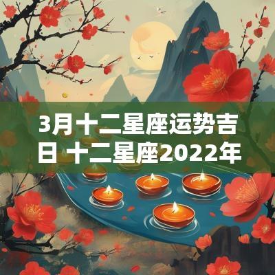 3月十二星座运势吉日 十二星座2025年3月4日运势