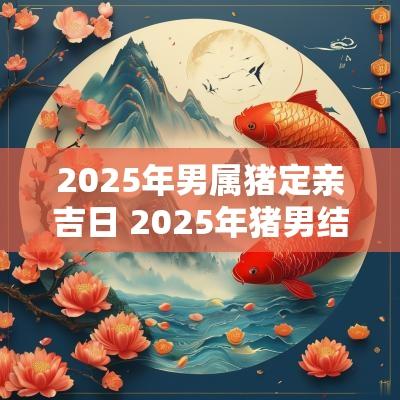 2025年男属猪定亲吉日 2025年猪男结婚吉日