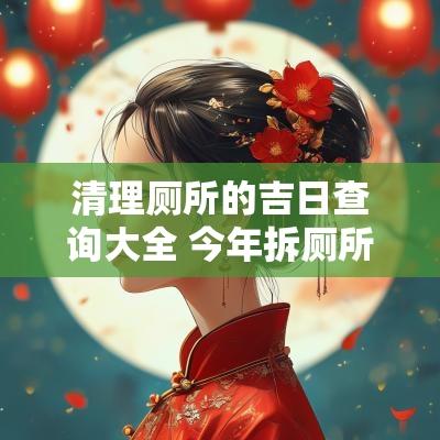 清理厕所的吉日查询大全 今年拆厕所吉日查询图