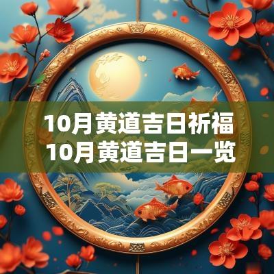10月黄道吉日祈福 10月黄道吉日一览表2025
