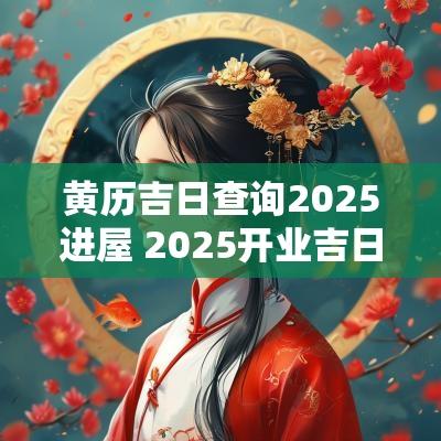 黄历吉日查询2025进屋 2025开业吉日吉时黄历