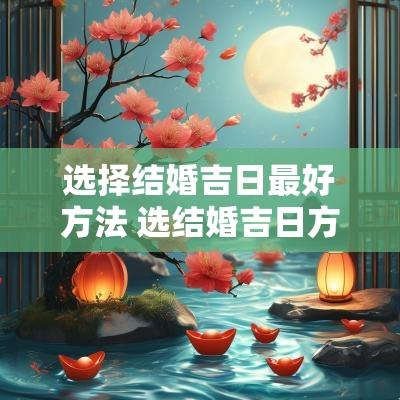 选择结婚吉日最好方法 选结婚吉日方法