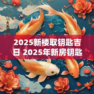 2025新楼取钥匙吉日 2025年新房钥匙领取吉日
