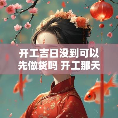 开工吉日没到可以先做货吗 开工那天不准备仪式可以吗