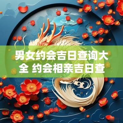 男女约会吉日查询大全 约会相亲吉日查询大全