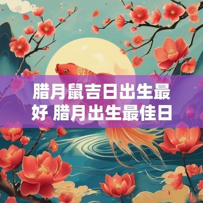 腊月鼠吉日出生最好 腊月出生最佳日子
