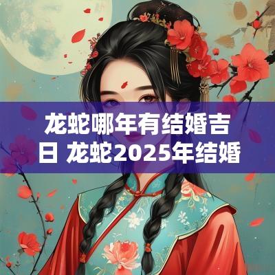 龙蛇哪年有结婚吉日 龙蛇2025年结婚吉日