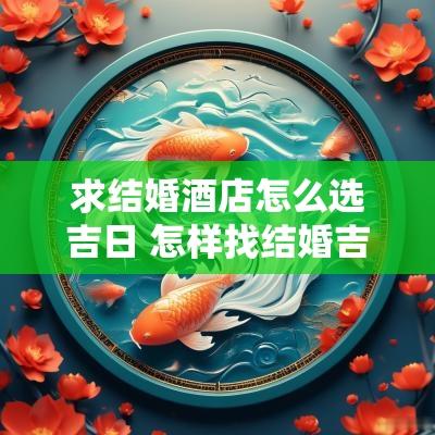 求结婚酒店怎么选吉日 怎样找结婚吉日