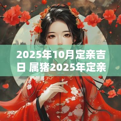 2025年10月定亲吉日 属猪2025年定亲吉日