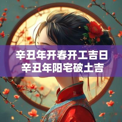 辛丑年开春开工吉日 辛丑年阳宅破土吉日