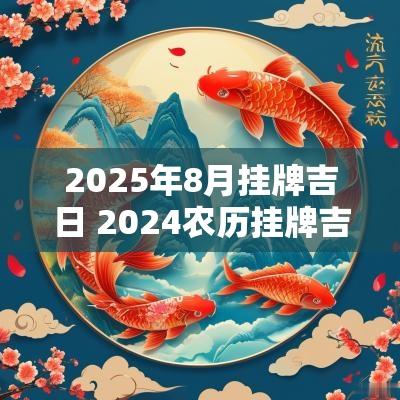 2025年8月挂牌吉日 2025农历挂牌吉日查询