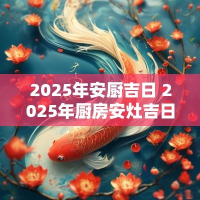 2025年安厨吉日 2025年厨房安灶吉日