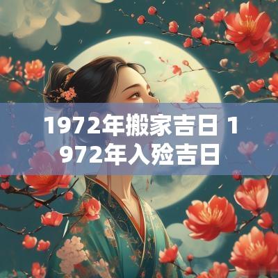 1972年搬家吉日 1972年入殓吉日