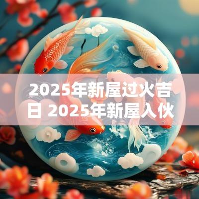 2025年新屋过火吉日 2025年新屋入伙大吉日