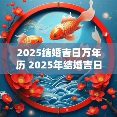 2025结婚吉日万年历 2025年结婚吉日老黄历查询