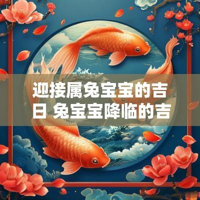 迎接属兔宝宝的吉日 兔宝宝降临的吉日吉时