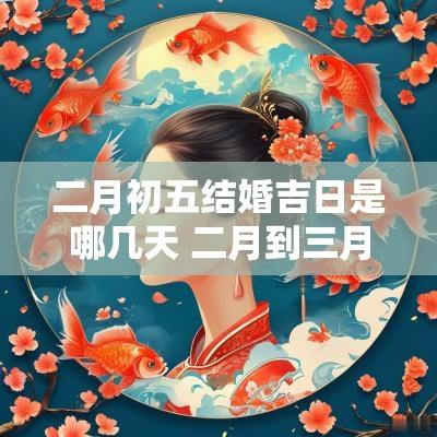 二月初五结婚吉日是哪几天 二月到三月结婚黄道吉日