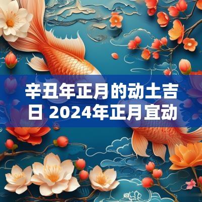 辛丑年正月的动土吉日 2025年正月宜动土吉日