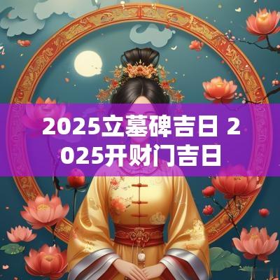 2025立墓碑吉日 2025开财门吉日