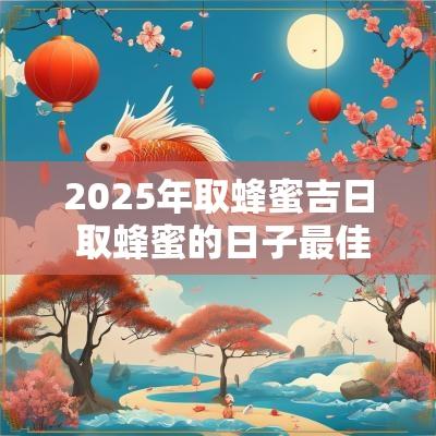 2025年取蜂蜜吉日 取蜂蜜的日子最佳吉日是几日