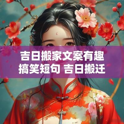 吉日搬家文案有趣搞笑短句 吉日搬迁文案