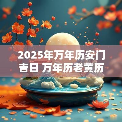 2025年万年历安门吉日 万年历老黄历安门吉日