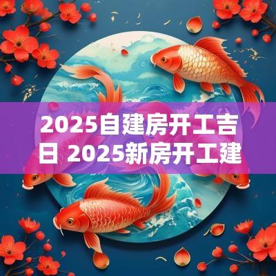 2025自建房开工吉日 2025新房开工建造吉日