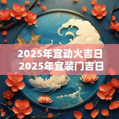 2025年宜动火吉日 2025年宜装门吉日
