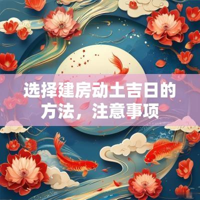 选择建房动土吉日的方法，注意事项