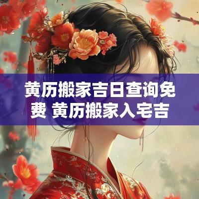黄历搬家吉日查询免费 黄历搬家入宅吉日吉时