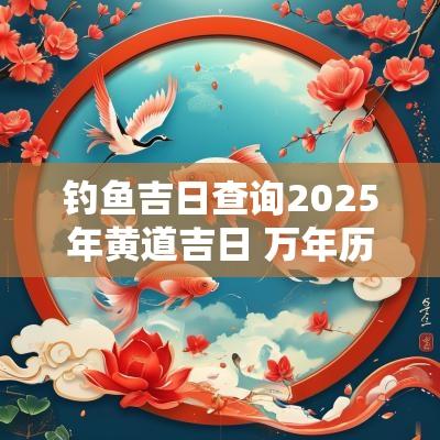 钓鱼吉日查询2025年黄道吉日 万年历钓鱼吉日一览表