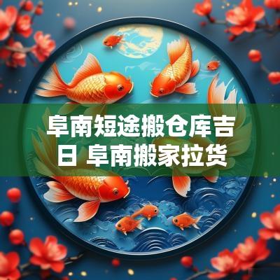 阜南短途搬仓库吉日 阜南搬家拉货