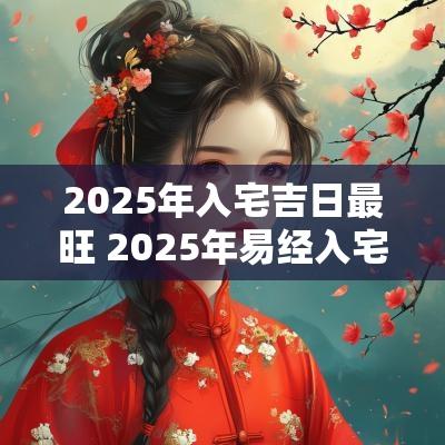 2025年入宅吉日最旺 2025年易经入宅吉日