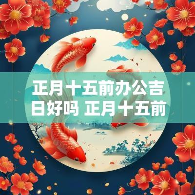 正月十五前办公吉日好吗 正月十五前办公吉日