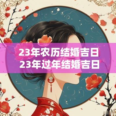 23年农历结婚吉日 23年过年结婚吉日