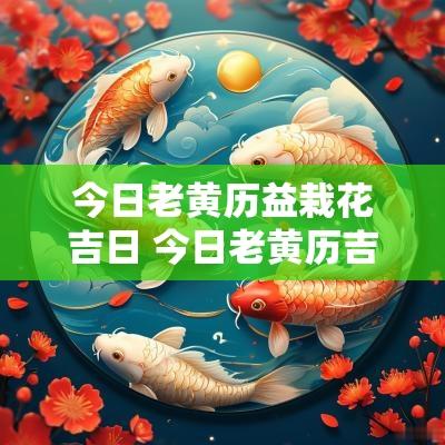 今日老黄历益栽花吉日 今日老黄历吉日吉时财神方位