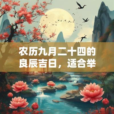 农历九月二十四的良辰吉日，适合举办各种活动
