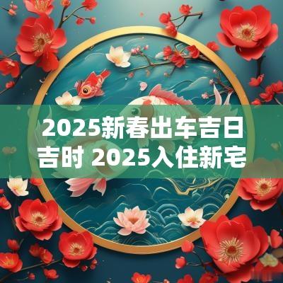 2025新春出车吉日吉时 2025入住新宅吉日吉时