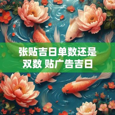 张贴吉日单数还是双数 贴广告吉日