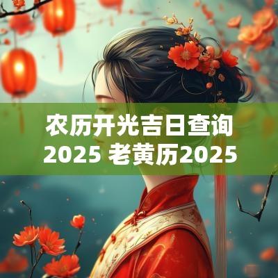 农历开光吉日查询2025 老黄历2025开光吉日