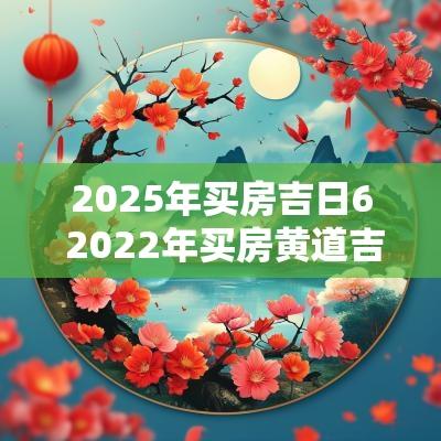 2025年买房吉日6 2025年买房黄道吉日本文将讨论2025年买房的最佳吉日，帮助购房者选择合适的时机进行房屋交易。良好的购房时机不仅有助于提升居住的幸福感，还有助于增加未来房产的升值潜力。